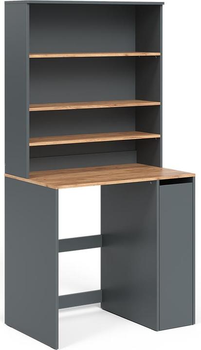 Produktbild Vichy Waschmaschinenschrank Lavik, Anthrazit/Goldkraft Eiche, 93.6 x 88.2 cm 2 Teile mit Schrank und Regal