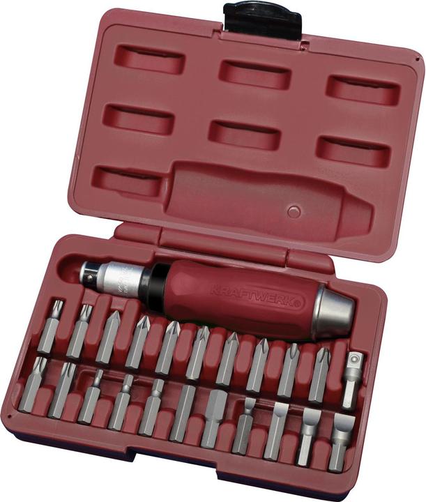 Actual product image Kraftwerk Hand impact wrench set (6 mm, PH2, T40, PZ2, PH1, PZ1, 5 mm, 10.0mm, PZ4, 8 mm, PH3, PZ3, T45, 12.0 mm, PH4, T30, 4 mm)