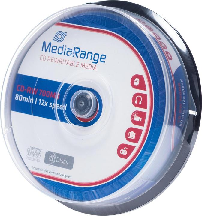 Immagine prodotto MediaRange CD-RW 12x 700MB/80Min, 10 sp. (10 x)