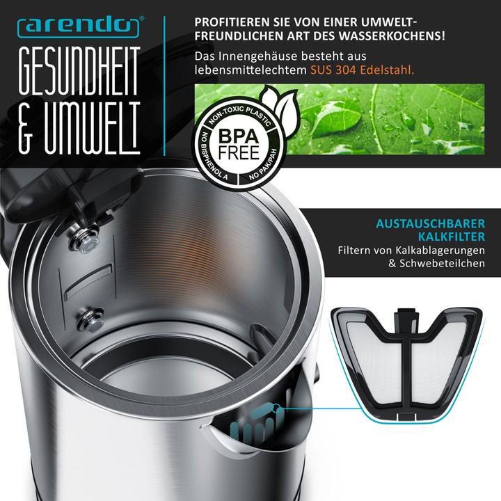 Actual product image Arendo Kettle (1.70 l)