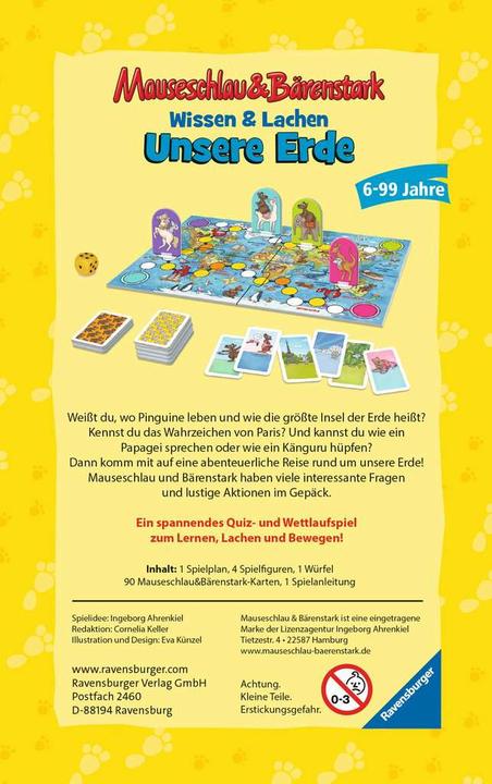 Produktbild Ravensburger Mauseschlau & Bärenstark Wissen und Lachen (Deutsch)
