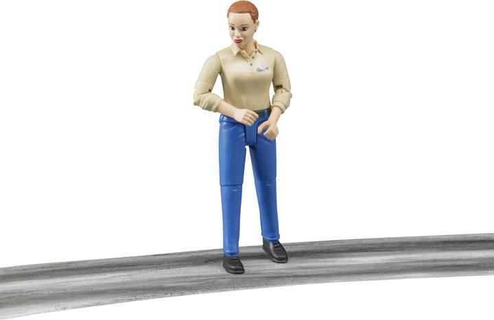 Actual product image Bruder Woman with light skin type and blue pants