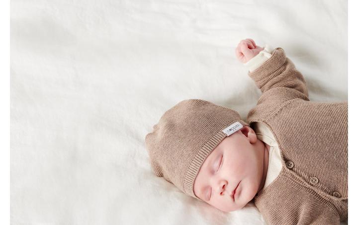 Produktbild Noppies Baby-Mütze Rosita Gestrickt Taupe 3-6 Mt (62/68)