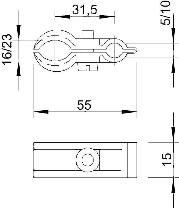 Produktbild OBO Bettermann OBO 4024 16-23mm Spanndrahtschellen