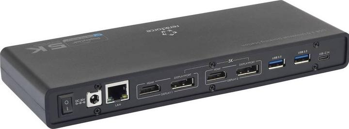Actual product image Renkforce Notebook Docking Station Univer (USB-C, USB-A)