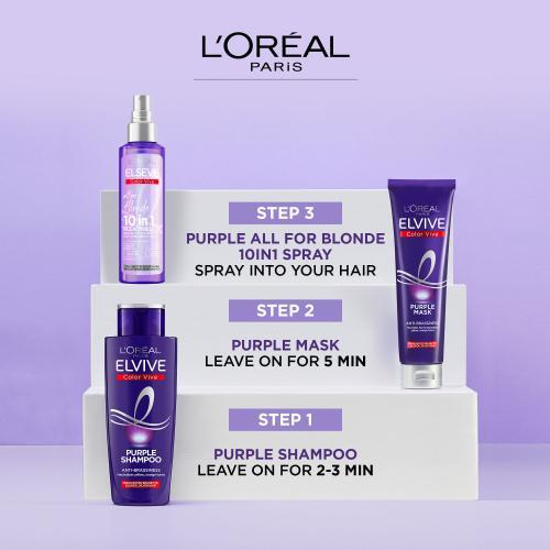 Actual product image L'Oréal Paris Elseve Color Vive All For Blonde 10in1 (150 ml, Liquid shampoo)