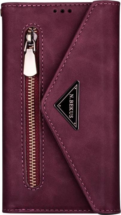 Produktbild Cover-Discount iPhone 14 - Brieftaschen Hülle weinrot (Apple iPhone 14)