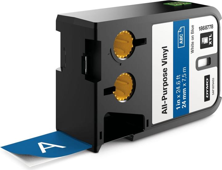 Produktbild Dymo XTL Schriftband, Vinyl (2.40 cm, Blau)