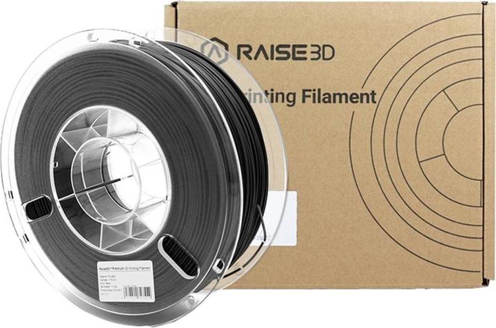 Produktbild Raise3D Filament Premium TPU-95A Black 1.0kg 1.75mm (TPU, 1.75 mm, 1000 g, Schwarz)