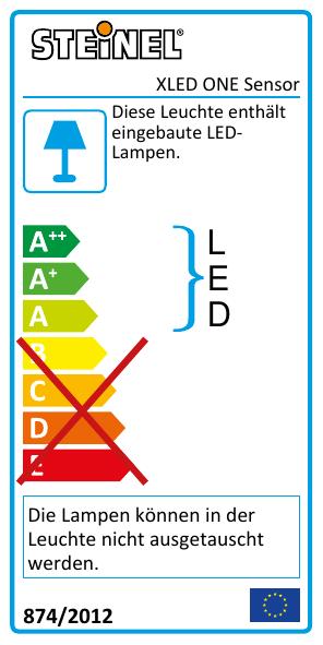 Label énergétique Steinel Xled One (2550 lm, IP44)