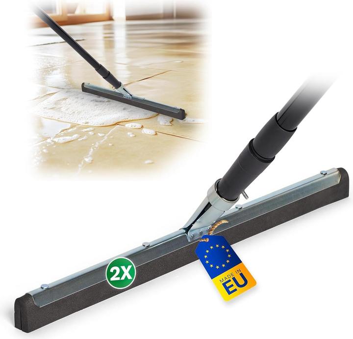 Produktbild Novaliv 2X Wasserabzieher Boden mit Stiel Wasserschieber Dusche Bodenabzieher Gummiabzieher Auto Fen (1 Stk.)
