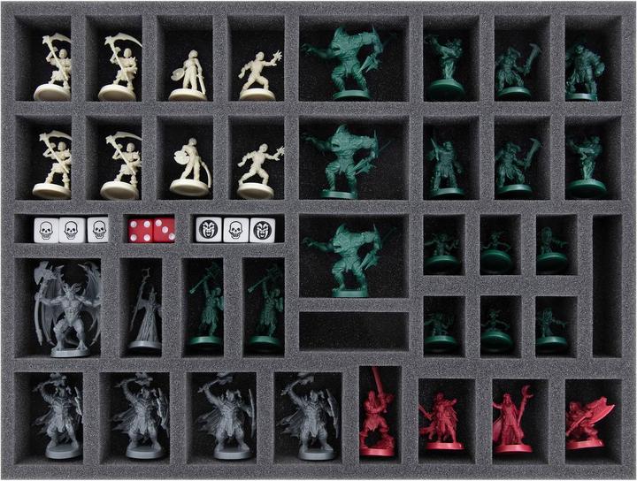 Actual product image Feldherr HB02SET - Foam set + token holder for HeroQuest (2021) base game + The Bas (Plastic, Foam material)
