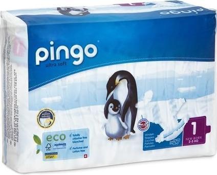 Produktbild Pingo Ökowindeln (Gr. 1, Tragepack, 27 Stück)