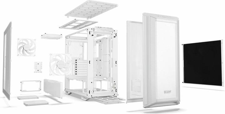 Actual product image be quiet! DARK BASE PRO 901 White (mATX, ATX, Mini-ATX, XL-ATX)