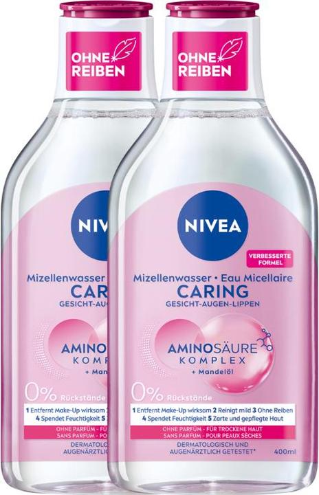 NIVEA Pflegendes Mizellenwasser DUO (Mizellenwasser, 800 ml)