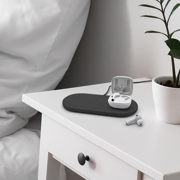 Produktbild Belkin Dual Wireless Charging Pad mit Netzteil (10 W)