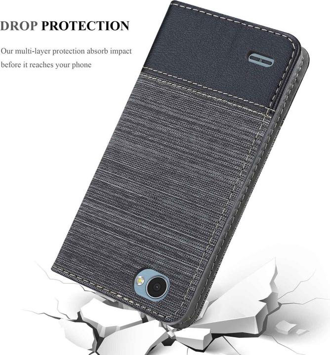 Produktbild Cadorabo Book Jeans Optik Hülle (LG Q6)