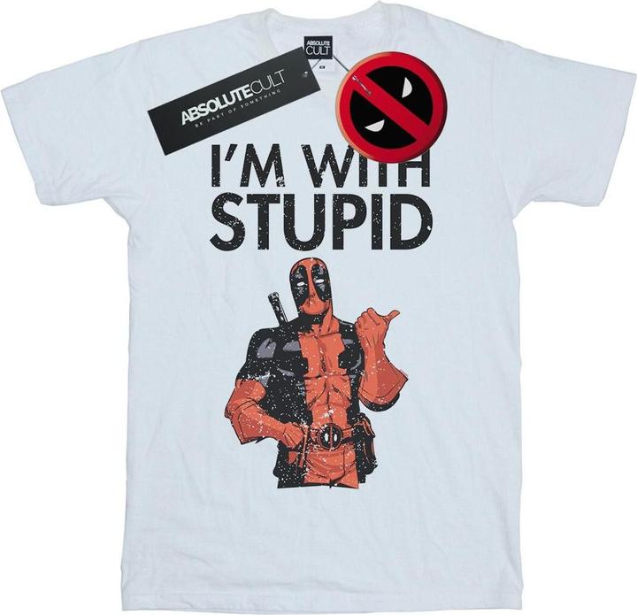 Deadpool I'm With Stupid TShirt (M)