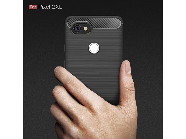 Immagine prodotto Screenguard Google Pixel 2 XL Cover Carbon Brushed Soft TPU (Google Pixel 2 XL)