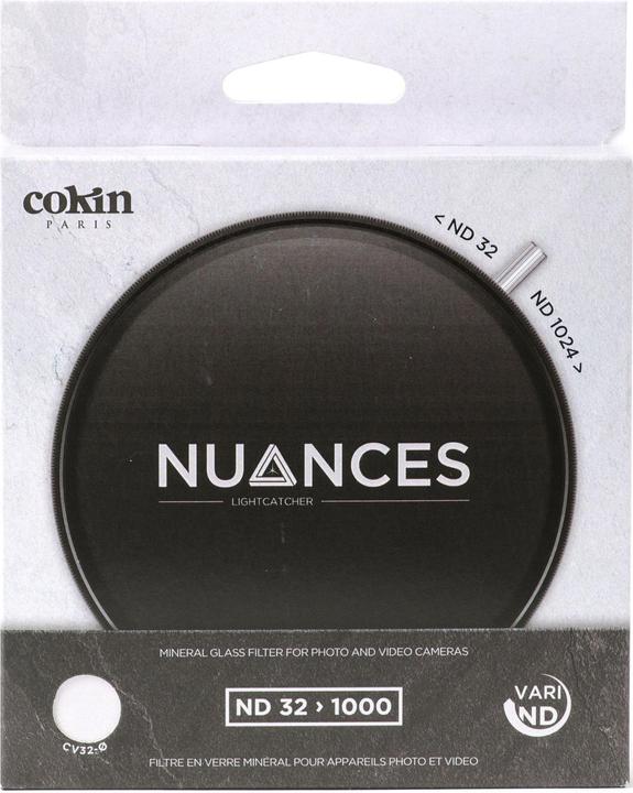 Actual product image Cokin Nuances Vario Filter ND-X 32-1000 82mm (Neutral density filter, 82 mm)