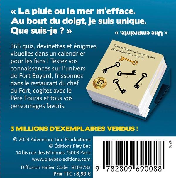 Actual product image Fort Boyard : 365 quiz et énigmes (French)