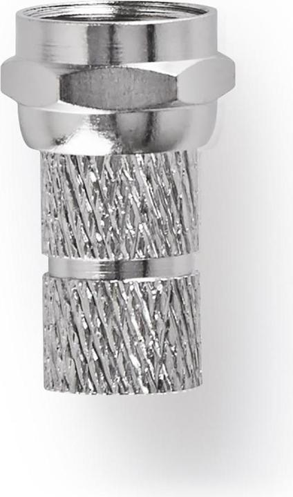 Produktbild Nedis F-Stecker gerade Stecker Vergoldet 75 Ohm Twist-on Kabeleingangsdurchmesser: 5.5 mm Kupfer Met (Antennenkabel)