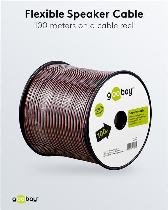 Actual product image Goobay Cu (100 m, 0.50 mm²)