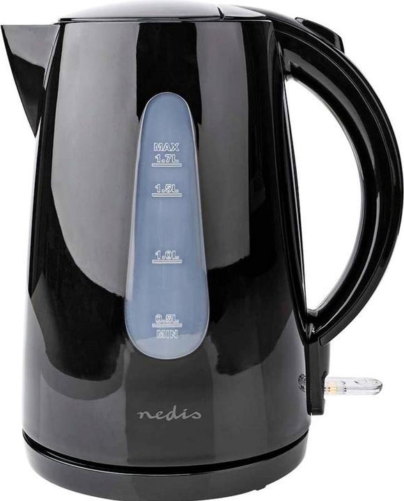 Produktbild Nedis Wasserkocher 1.7 l Plastik Um 360 Grad drehbar Verdecktes Heizelement Strix® Controller Boil-D (1.70 l, EU-Stecker)