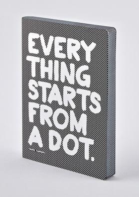 Produktbild Nuuna Everything starts from a dot (22 x 16.5 cm, Gepunktet, Weicher Einband)