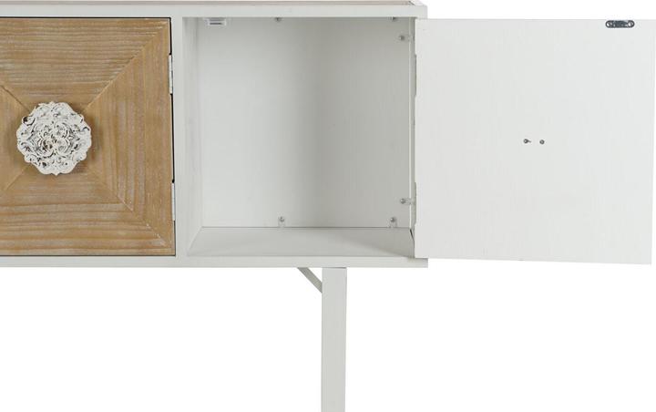 Actual product image DKD Home Decor Console White Metal Fir 120 x 35 x 90 cm (120 x 35 x 90 cm)