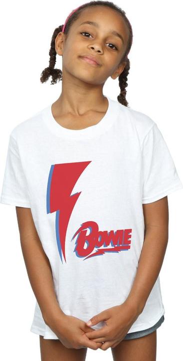 Produktbild David Bowie Red Bolt TShirt Mädchen (116)