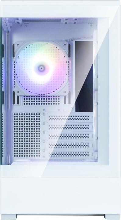 Actual product image Zalman GHE P30 V2 micro-ATX case Tempered Glass Panoramic View - White (mATX)