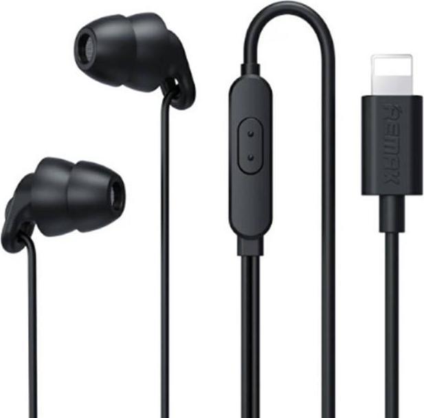 Actual product image Remax Earphones RM-518i, Lightning, 1.2m (black) (Cable)