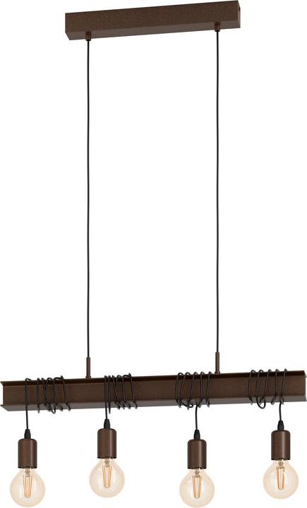 Produktbild EGLO Pendelleuchte TOWNSHEND 4 4x E27 Antik-Braun (E27)