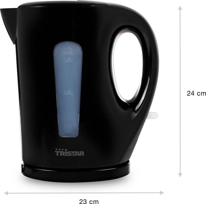 Produktbild Tristar WK-3384 Standard, 2200 W, 1.7 L, Plastic, Black (1.70 l)