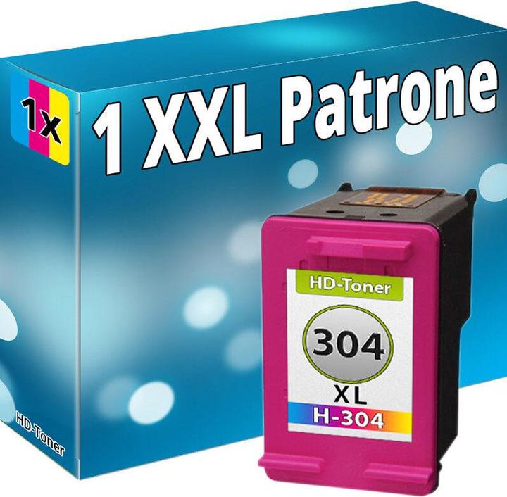 Produktbild Druckfuxx 1x TINTE PATRONEN für HP 304 XL DESKJET 2620 2630 2633 3700 3720 3730
