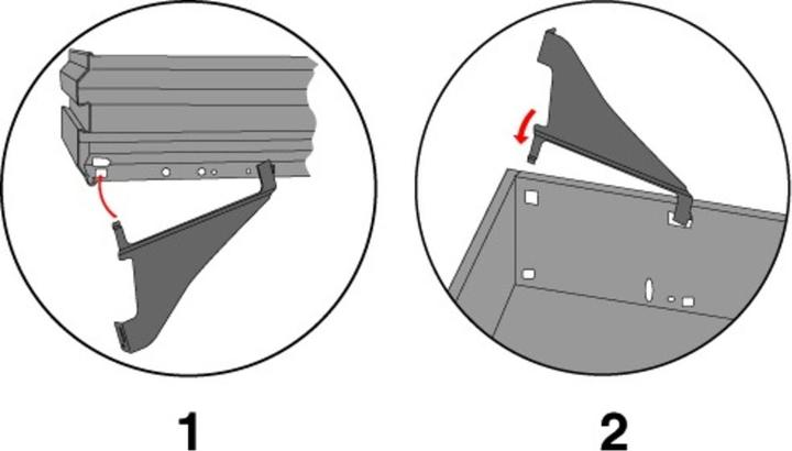 Productafbeelding Hettich Steunen voor hangmappen en brede laden (1 Pcs.)