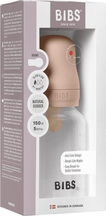 Produktbild Bibs Anti Kolik Flasche Latex 150 ml Slow Flow Blush (150 ml)