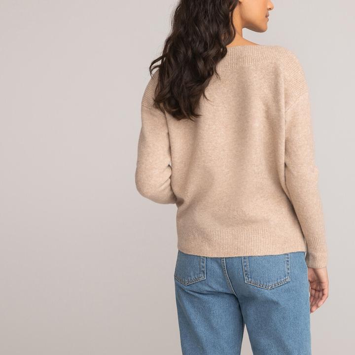 Produktbild La Redoute Collections Pullover mit U-Boot-Ausschnitt (L)
