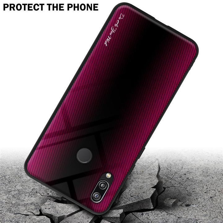Productafbeelding Cadorabo TPU gestreepte glasplaat (Huawei Nova 3E)