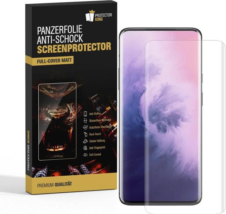 Actual product image Protectorking 6x Panzerfolie Anti-Shock matt entspiegelt (6 Piece, OnePlus 7T Pro)