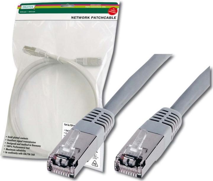 Produktbild Digitus Network cable (SF/UTP, CAT5e, 1 m)