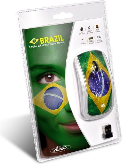 Image du produit Advance § Souris Arty Pop optique sans fil 1000 DPI Brazil (Sans fil)
