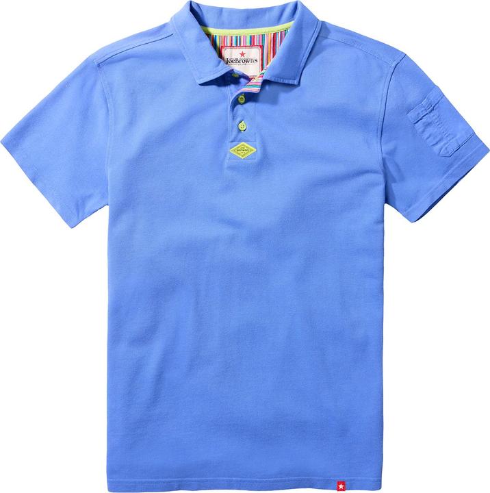 Actual product image Joe Browns Contrast Button Pique Polo Shirt (M)
