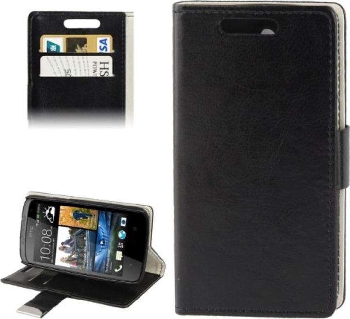 Produktbild König Design Handyhülle Tasche für HTC Desire 500 schwarz (HTC Desire 500)