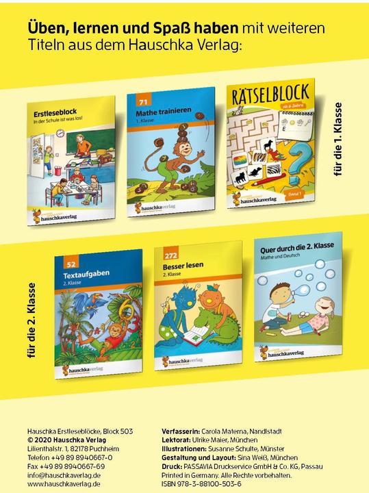 Produktbild Lesen lernen 1. Klasse für Jungen und Mädchen - Tiergeschichten (Deutsch, Carola Materna, Susanne Schulte, 2020)
