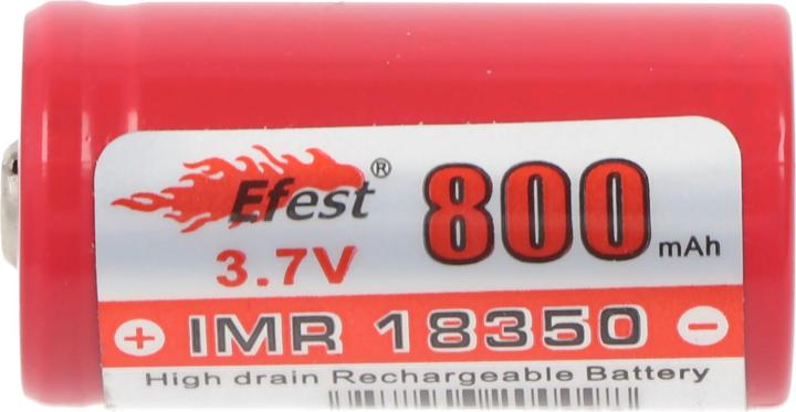 Actual product image Efest Akku IMR 18350 V2 (Pluspol erhöht) (18350, 800 mAh)