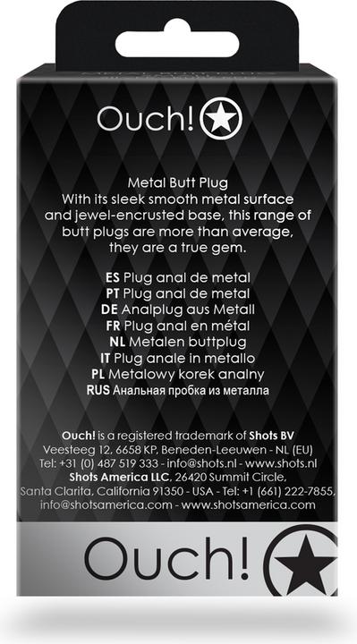 Produktbild Ouch! Round Gem Butt Plug - Small