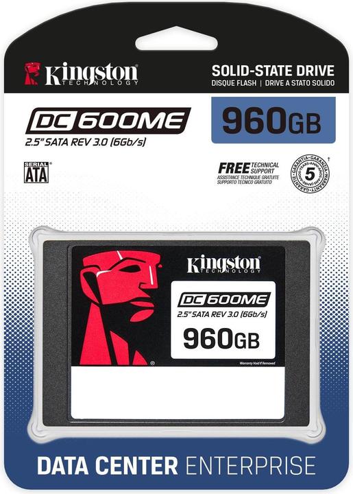 Produktbild Kingston SSD 960GB 2,5" (6.4cm) SATAIII DC600ME (960 GB, 2.5")