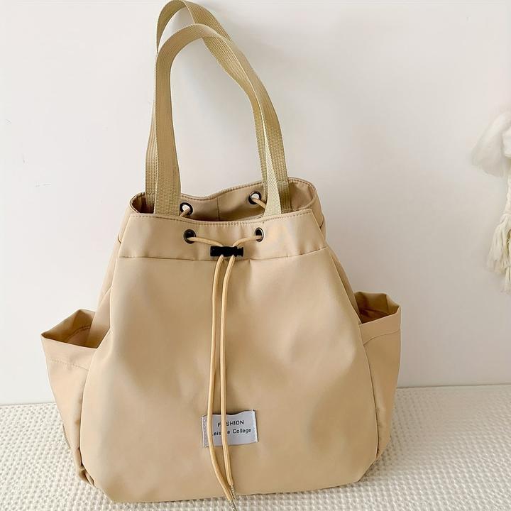 Only-Bags.Store Casual Drawstring Rucksack, leichte Umhängetasche, Preppy Style Portable Schoolbag